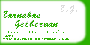 barnabas gelberman business card